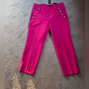 Pink WHBM Jolie straight pant - NWT